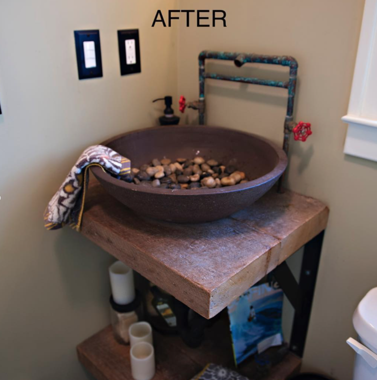Rustic Bathroom Renovation by Surfwood Solutions, Monmouth County, NJ
